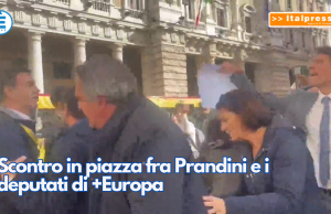 Scontro in piazza fra Prandini e i deputati di +Europa