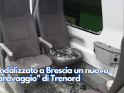 Vandalizzato a Brescia un nuovo “Caravaggio” di Trenord