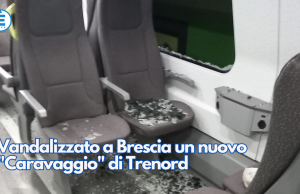 Vandalizzato a Brescia un nuovo “Caravaggio” di Trenord