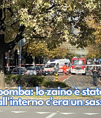 Allarme bomba: lo zaino è stato fatto brillare, all’interno c’era un sasso