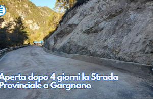 Aperta dopo 4 giorni la Strada Provinciale a Gargnano