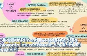 Gli appuntamenti per la Giornata Internazionale dei diritti dei bambini