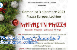 “Natale in Piazza”, domenica 3 dicembre a Lodrino