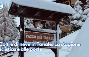 Coltre di neve in Tonale. La stagione sciistica è alle porte