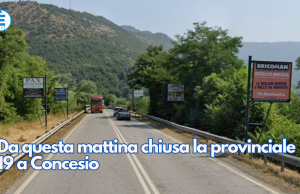 Da questa mattina chiusa la provinciale 19 a Concesio