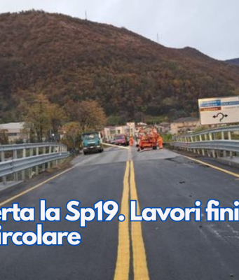 Già riaperta la Sp19. Lavori finiti, si torna a circolare