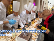 Panettone, bossolà e musica per solidarietà