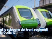 Oggi lo sciopero dei treni regionali dalle 9 alle 17