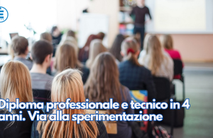 Diploma professionale e tecnico in 4 anni (invece di 5). Via alla sperimentazione