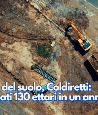 Giornata del suolo, Coldiretti: “Consumati 130 ettari in un anno”