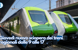 Giovedì nuovo sciopero dei treni regionali dalle 9 alle 17