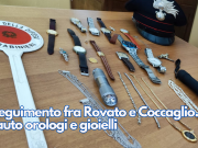 Inseguimento fra Rovato e Coccaglio. In auto orologi e gioielli