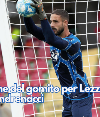 Lussazione del gomito per Lezzerini. Dentro Andrenacci