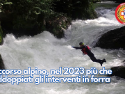 Soccorso alpino, nel 2023 più che raddoppiati gli interventi in forra