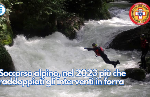 Soccorso alpino, nel 2023 più che raddoppiati gli interventi in forra