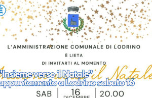 “Insieme verso il Natale” appuntamento a Lodrino sabato 16