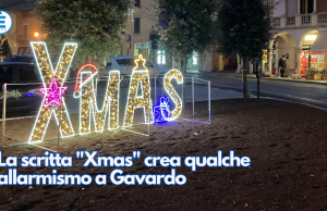 La scritta “Xmas” crea qualche allarmismo a Gavardo