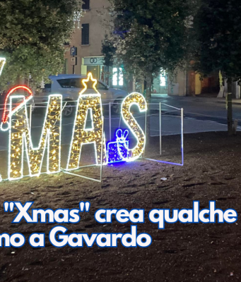 La scritta “Xmas” crea qualche allarmismo a Gavardo