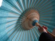 Cina: Jiangxi, fabbricazione di ombrelli di carta Jialu (1)