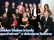 Ai Golden Globes trionfo “Oppenheimer” e delusione italiana