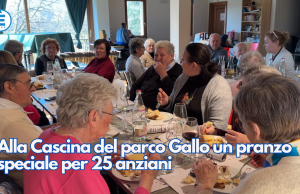 Alla Cascina del parco Gallo un pranzo speciale per 25 anziani