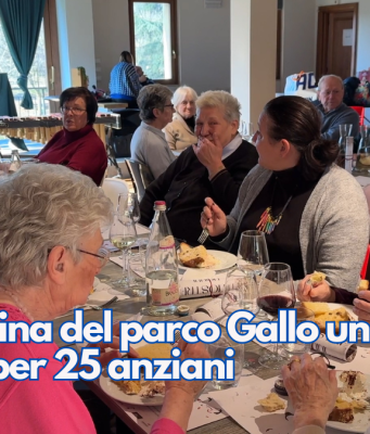 Alla Cascina del parco Gallo un pranzo speciale per 25 anziani