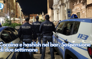 Cocaina e hashish nel bar. Sospensione di due settimane