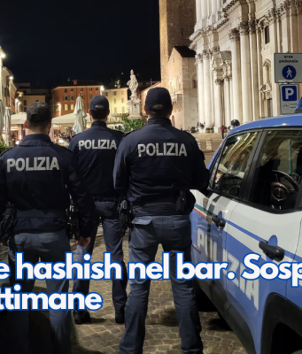 Cocaina e hashish nel bar. Sospensione di due settimane