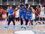 Petrucelli: niente frattura, ma comunque un periodo di stop