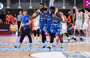 Petrucelli: niente frattura, ma comunque un periodo di stop