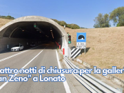 Quattro notti di chiusura per la galleria “San Zeno” a Lonato