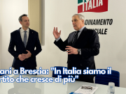 Tajani a Brescia: “In Italia siamo il partito che cresce di più”