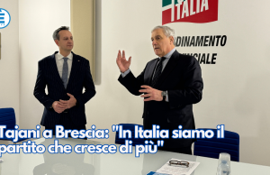 Tajani a Brescia: “In Italia siamo il partito che cresce di più”
