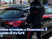 Giovane arrestato a Desenzano. È accusato di tre furti