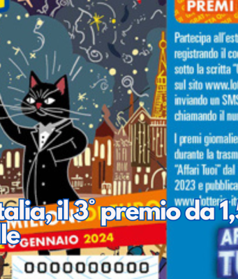 Lotteria Italia, il 3° premio da 1,5 mln a Roncadelle