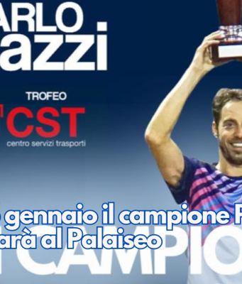 Sabato 6 gennaio il campione Paolo Lorenzi sarà al Palaiseo