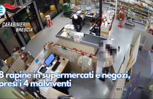8 rapine in supermercati e negozi, presi i 4 malviventi