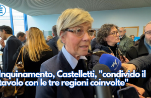 Inquinamento, Castelletti, “condivido il tavolo con le tre regioni coinvolte”