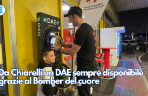 Da Chiarelli un DAE sempre disponibile grazie al Bomber del cuore
