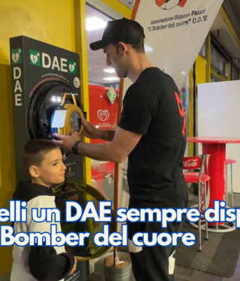 Da Chiarelli un DAE sempre disponibile grazie al Bomber del cuore