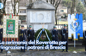 La cerimonia del Roverotto per ringraziare i patroni di Brescia