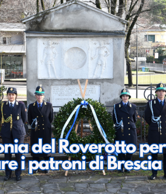La cerimonia del Roverotto per ringraziare i patroni di Brescia