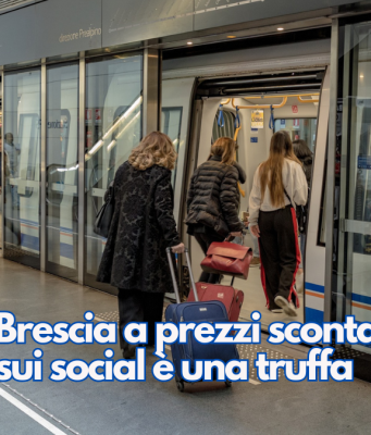 Metro di Brescia a prezzi scontati. L’offerta sui social è una truffa