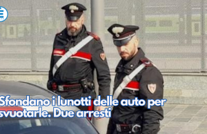Sfondano i lunotti delle auto per svuotarle. Due arresti