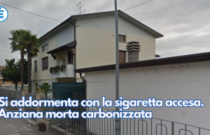 Si addormenta con la sigaretta accesa. Anziana morta carbonizzata