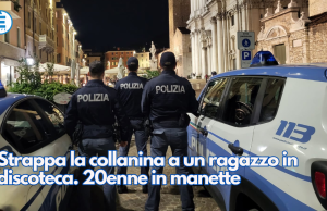 Strappa la collanina a un ragazzo in discoteca. 20enne in manette
