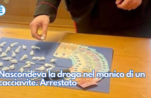Nascondeva la droga nel manico di un cacciavite. Arrestato