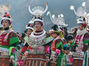 Cina: celebrazioni per la festa di Gannangxiang a Kaili (1)