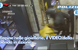 Rapine nelle gioiellerie, il VIDEO della banda in azione