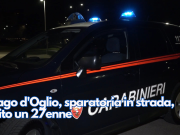 Urago d’Oglio, sparatoria in strada, ferito un 27enne